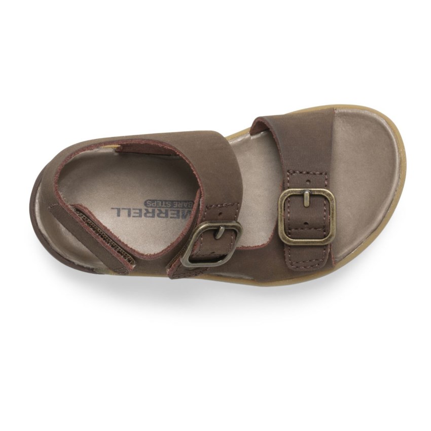 Sandales Merrell Bare Steps Marron Foncé Enfant | G.G.CONX